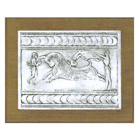 Minotauros Silver Engraving Wall Decoration