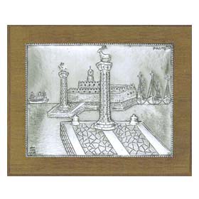 Rodos Silver Engraving Wall Decoration