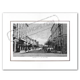Vintage Greek City Photos Attica - City of Athens, Athinas Street (1900)