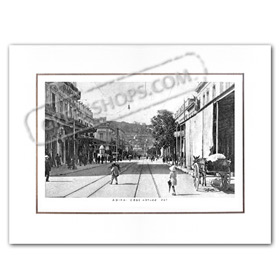 Vintage Greek City Photos Attica - City of Athens, Athinas Street (1917)