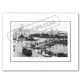 Vintage Greek City Photos Attica - Pireaus, City Hall (1920)