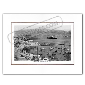 Vintage Greek City Photos Attica - Pireaus, Tourkolimano (1930)