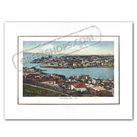 Vintage Greek City Photos Attica - Pireaus, Zea (1910)
