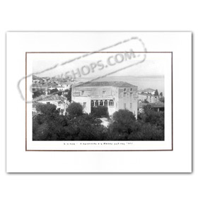 Vintage Greek City Photos Attica - Saronic Gulf Islands, Spetses Bouboulinas Villa (1947)