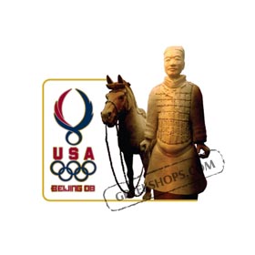 USOC Beijing USA House Pin USC-1219 