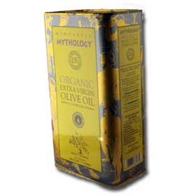 Mythology Extra Virgin Organic Cretan Olive Oil 3 liters - free US shipping
