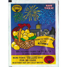 Imported Lihnari Yellow Easter Egg Dye