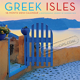 Greek Isles by Georges Meis, Mini 16 Month 2012 Wall Calendar