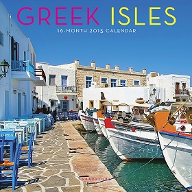 Greek Isles Mini 16 Month 2015 Wall Calendar