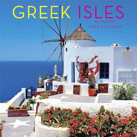 Greek Islands 2022, 16 month Wall Calendar