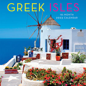 Greek Islands 2023, Mini Wall 16 month Calendar