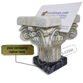 Custom Ancient Greek Column Business Card Holder (50 item minimum)