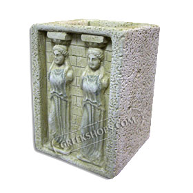 Molivothiki Caryatides Pencil Holder - 10cm (3.9")  (Clearance 40% Off)