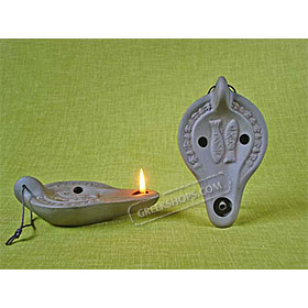 Ceramic Olive Oil Lamp - Jordan 01CH6