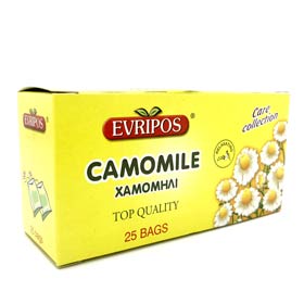 Evripos Greek Chamomile Tea Bags - 25 bags 