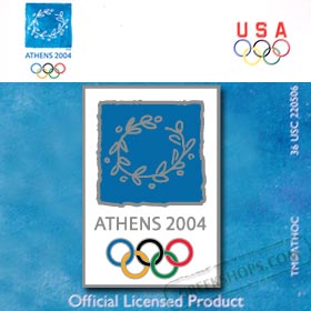 Athens 2004 Games Logo Color Pin