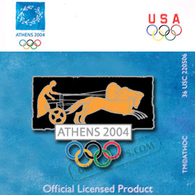 Athens 2004 Chariot Pin