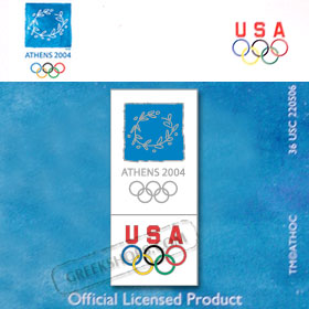 Athens 2004 USOC Logo Pin