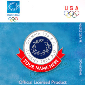 Custom Design Athens 2004 Olympia Logo Pin