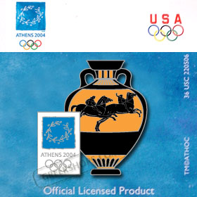 Athens 2004 Equestrian Vase Pin