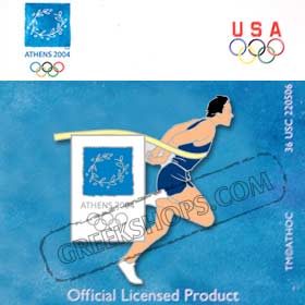 Athens 2004 Athletics - Track & Field Pin