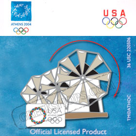USOC Athens 2004 - Turning Windmill Pin Myconos