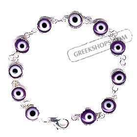 Evil Eye Bracelet - Style 111204 Purple