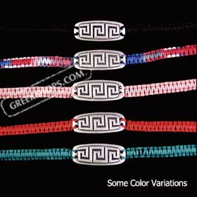 Wooven Sisal Fiber Greek Key Bracelet Style BM190 