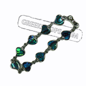 Heart Shaped Faux Opal Bracelet