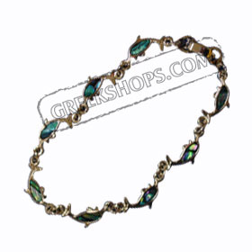 Single Dolphin Faux Opal Bracelet