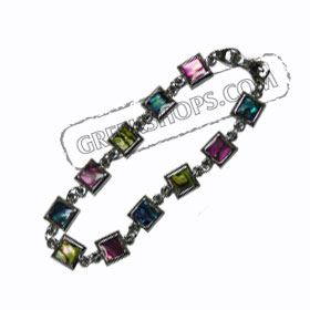 Square Faux Opal Bracelet