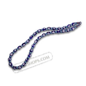 Evil Eye Ceramic Necklace Light Blue KI4