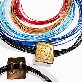 The Siren Collection - Square Greek Key 18" Necklace 5-color options