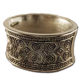 Minoan Silver Mettalic Cuff Bracelet style BME245
