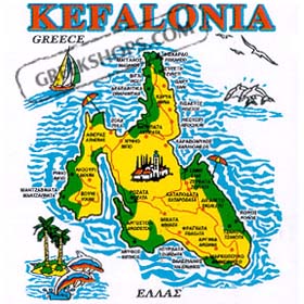 Greek Island Kefalonia Tshirt D335A