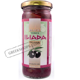 Iliada Black Olives in Olive Oil