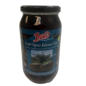 Fantis Greek Certified Organic Kalamata Olives, 33.8oz (1L)