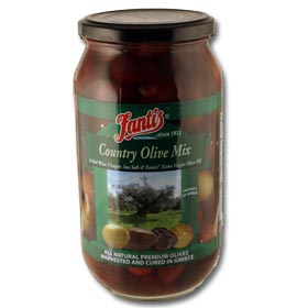 Fantis Greek Country Olives (Mixed), 1L jar