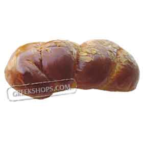 Traditional Greek Easter Bread - Tsoureki 1lb loaf
