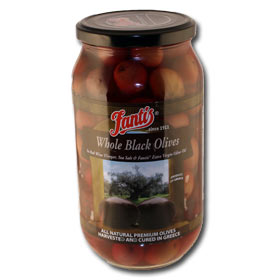 Fantis Greek Black Olives , 1L jar