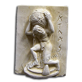 Ancient Greek Atlas Magnet