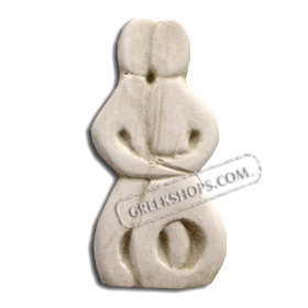Ancient Greek Cycladic Devotion Statue Magnet