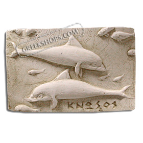 Ancient Greek Minoan Dolphins Magnet