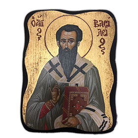 Orthodox Saint St. Basil  8x11cm Handcarved
