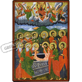 Biblical Composition - Dormition of the Theotokos - 14x20cm