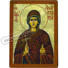 Orthodox Saint - Saint Anastasia - 8x11cm