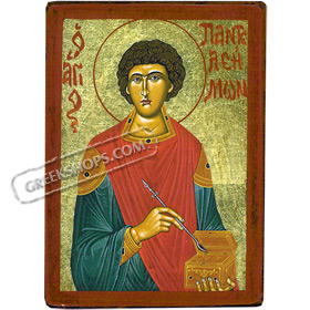 Orthodox Saint - Saint Panteleimon - 8x11cm