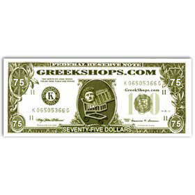 Greekshops.com $75 Gift Certificate