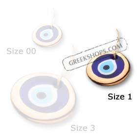 Decorative Glass Evil Eye - Gold - Style 1_GO 