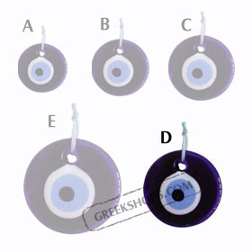 Decorative Glass Evil Eye 121112 Size D